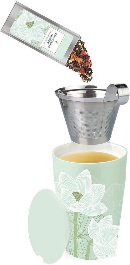 Tea Forte Double-Walled Ceramic Kati Cup, Lotus Blossom, 12 oz | Insulated - Image 5