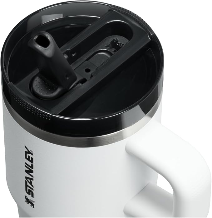 STANLEY Quencher ProTour Flipstraw Tumbler, 20 oz, Chalk | Built-In Straw & - Image 2
