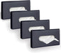 4Pack Car Tissue Holder, Sun Visor Napkin Holder, Premium PU Leather, Car Mask by Langmeil