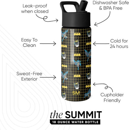 Simple Modern Batman Kids Water Bottle & Toddler Cup | 18oz | Insulated - Image 2