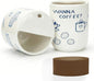 Ceramic Travel Mug with Half Lid, Funny Blue Pattern Ceramic Coffee Mug with by KOIMYSA