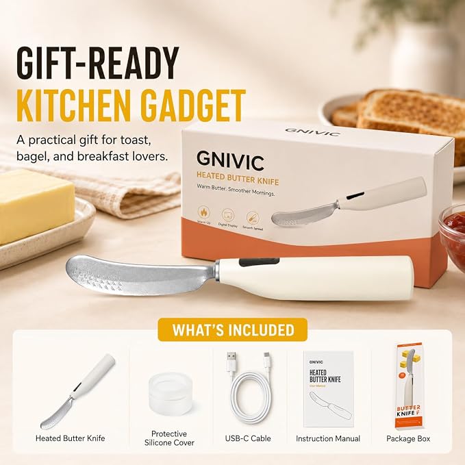 Heated Butter Knife with Digital Display 2026 Upgrade, Food-Grade Stainless - Image 9