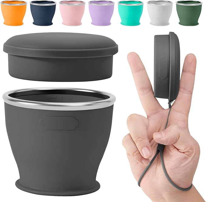 Collapsible Travel Cup, BPA-Free Reusable Water Cup | Lightweight Drinking Cups by SINYON