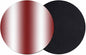 Ombre Red Coasters Set of 2, Modern Minimalist Geometric Gradient Color Soft by PIEPLE