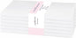 PurpleEssences Set of 6 Cloth Dinner Napkins 100% Cotton 18x18 Inch - Soft Durable Washable - Ideal for Farmhouse Party Fall Thanksgiving - Perfect Everyday Use Table Linen - White