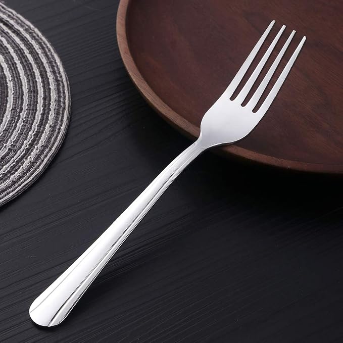 12 Pieces Dinner Fork, Stainless Steel Silverware Forks, 7.1 Inches Metal Fork - Image 4