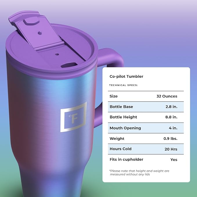 IRON °FLASK 32 oz Co-Pilot Insulated Travel Mug | Insulated Travel Mug - Image 9