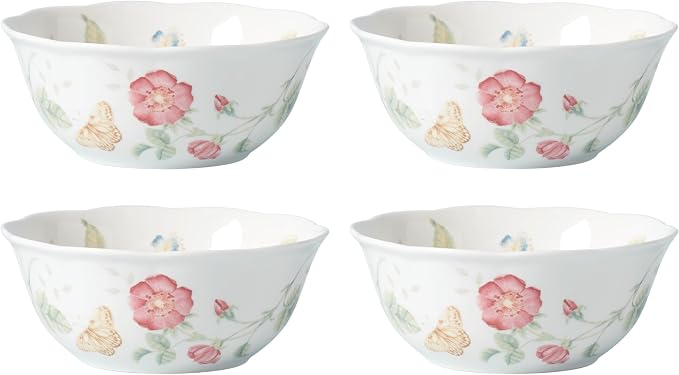 Lenox Butterfly Meadow Large All-Purpose Bowls, Salad Bowl Set by Lenox