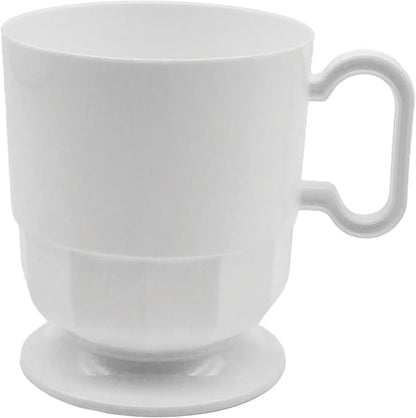 Party Essentials 8-Ounce Hard Plastic Coffee Cup/Tea Mug by PartyEssentials
