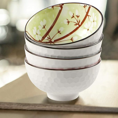 Ceramic Rice Bowls 10 oz, Sakura Bowl Gift Set - Image 6