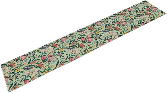 William Morris Floral Table Runner, Birds Butterflies and Bees Botanical Flower - Image 5