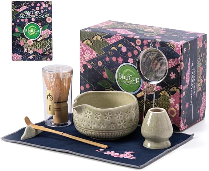 Buucup Matcha Whisk Set, Ceramic Matcha Kit Set by Buucup