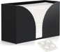 Storage Standard Multifold Paper Towel Dispenser Countertop - Matte Black Paper Towel Holder Bathroom, Durable Acrylic Napkin Holder for Bathroom, Kitchen, Office & Restaurant, 10.75 x 6.5 x 4 Inches
