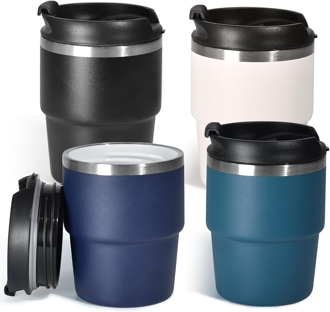 CHLJAR Espresso Cups, 6oz Insulated Espresso Cup Set of 4, Espresso Shot Cups by Unknown