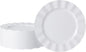 72 Pack White Plastic Plates, Thanksgiving by NZVCNTableware