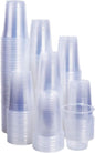 TashiBox 7 oz Clear Plastic Disposable Cold Drink Party Cups by TashiBox