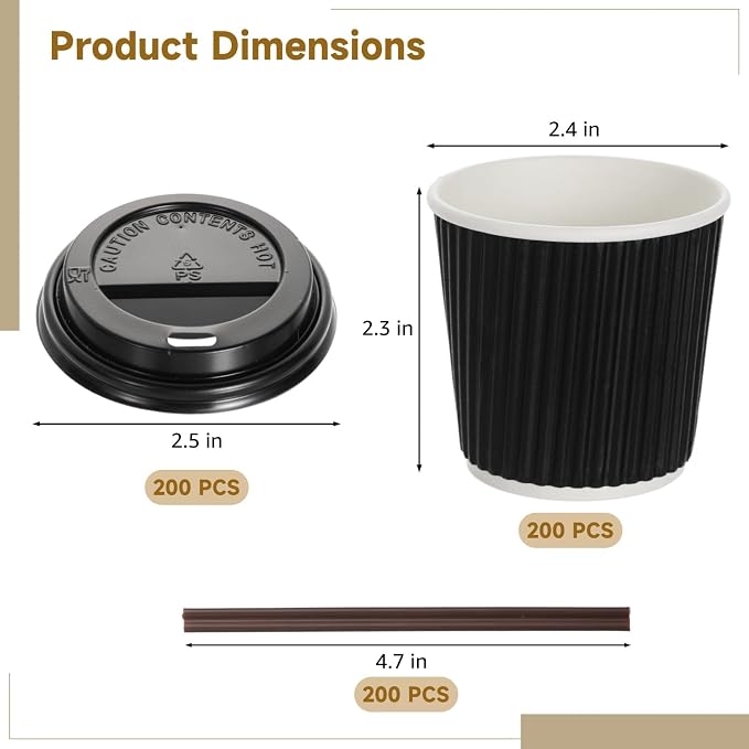 200 PCS Disposable Espresso Cups - Image 4