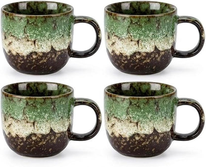 Ceramic Espresso Cups 5oz Small Modern Coffee Cup Thick Walled, Matcha Cups by Unknown