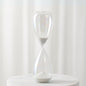 Cassandra Iridescent Hourglass Decorative Object – Large Glass Teardrop Silhouette Modern Home Decor – Shelf Display & Coffee Table Decor for Office & Living Room – 23", Frost