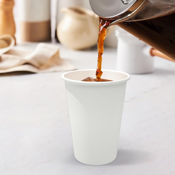 Dealusy 360 Count 12 oz Coffee Cups, Leak-Free Food Safe Paper Cups 12 oz - Image 6