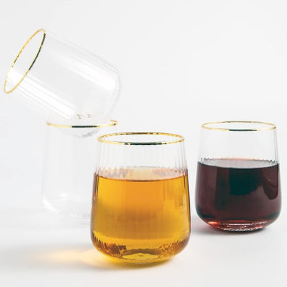 Lysenn Stemless Wine Glasses Set of 4 - Image 5