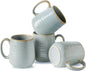 HASENSE Coffee Cups Ceramic, 12 Oz Reactive Glaze Coffee Mugs Set of 4 by Hasense