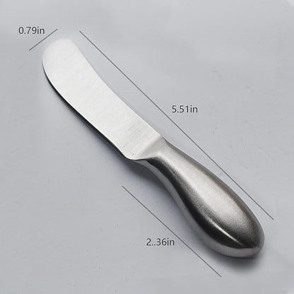 Hetenoyo 2Packs Butter Cheese Spreader Knife Stainless Steel Butter Spreader - Image 6
