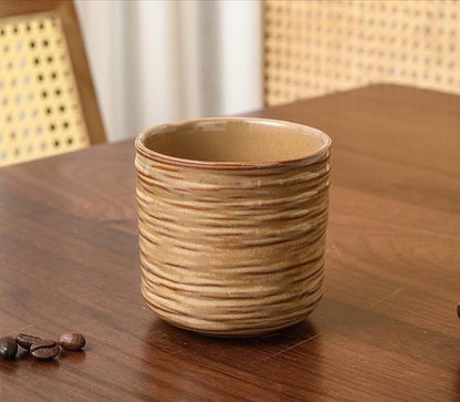 Japanese retro ceramic teacups, coffee cups, and water cups, suitable by Unknown