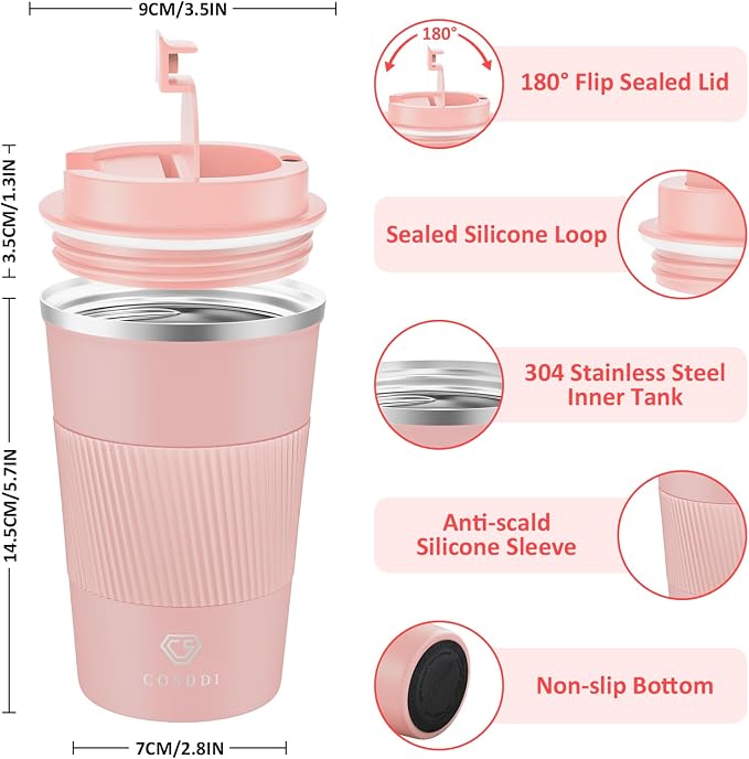 CS COSDDI 12 oz Stainless Steel Vacuum Insulated Tumbler - Image 2