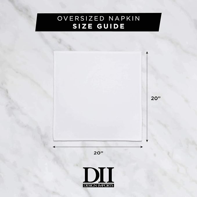 DII Variegated Tabletop Collection, Napkin Set, Nautical Blue, 6 Piece - Image 2