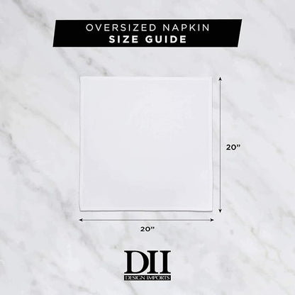 DII Variegated Tabletop Collection, Napkin Set, Nautical Blue, 6 Piece - Image 2