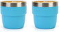Zenbo 4 oz Espresso/Coffee Cups, Ceramic-Lined Double Wall Vacuum Insulated by Zenbo