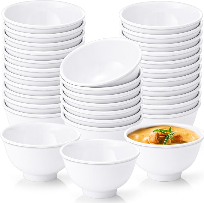 Tioncy 36 Pcs Bowls Set Unbreakable Dessert Soup Salad Bowls by Tioncy