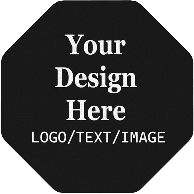 Custom Leather Coasters with Logo Personalized Coasters Bulk | Customized by Handmade
