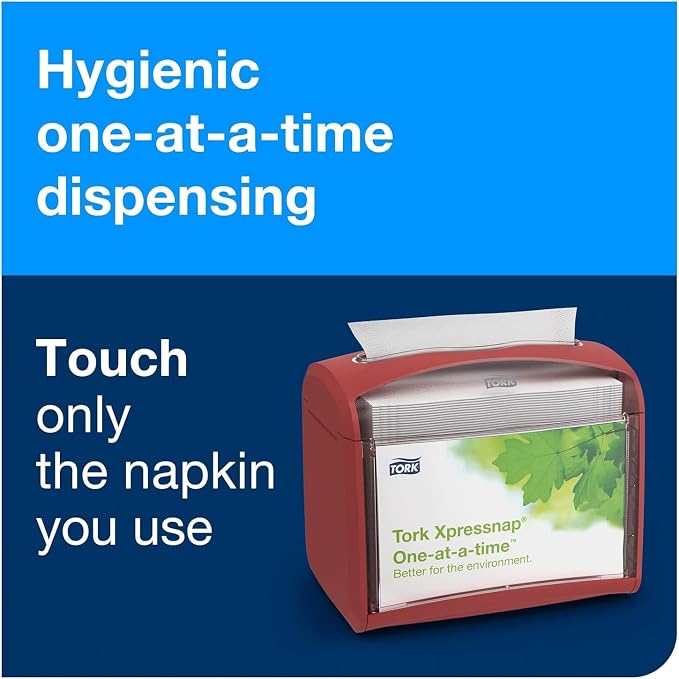 Tork Xpressnap Tabletop Napkin Dispenser Red N4, 6236100 | Signature Range - Image 7