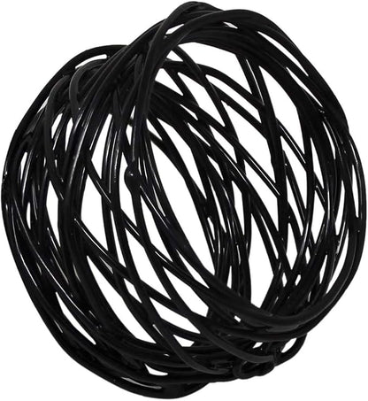 ITOS365 Handmade Round Mesh Black Napkin Rings Holder - Image 4