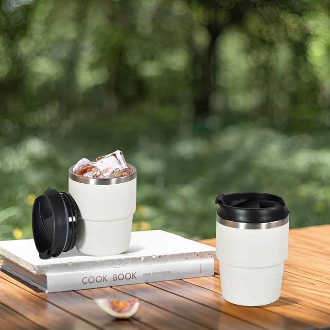 CHLJAR Espresso Cups, 6oz Insulated Espresso Cup Set of 2, Espresso Shot Cups - Image 2