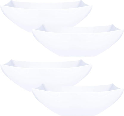 PLASTICPRO Disposable 64 ounce Square Serving Bowls, Party Snack or Salad Bowl by PLASTICPRO