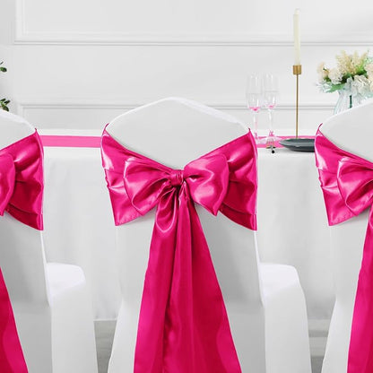Manyshofu Hot Pink Satin Table Runner 12x72 - Image 6