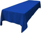 LA Linen Polyester Poplin Washable Rectangular Tablecloth, Stain and Wrinkle Resistant Table Cover 60x144, Fabric Table Cloth For Dinning, Kitchen, Party, Holiday 60 by 144-Inch, Royal Blue