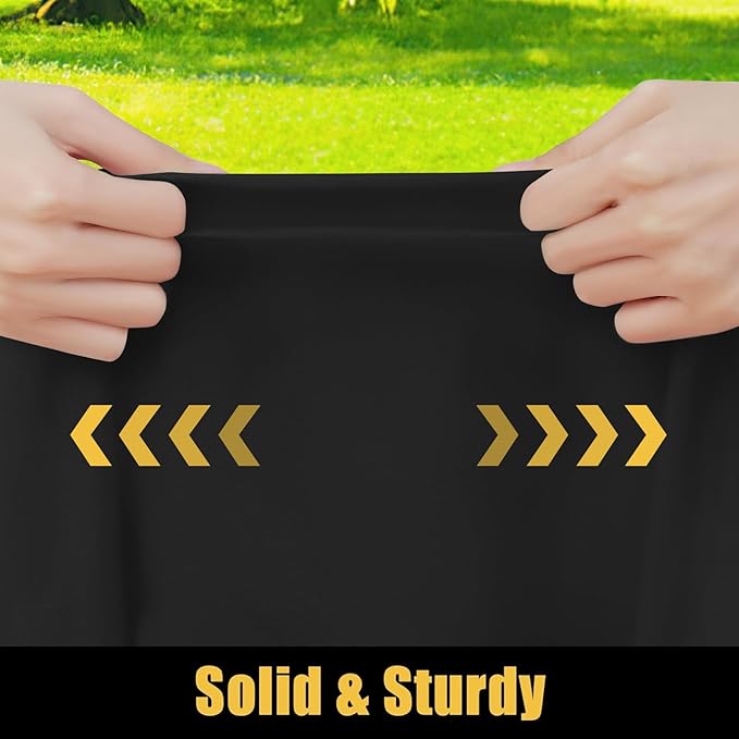 Smiry Rectangle Picnic Table Cloth, Waterproof Elastic Fitted Tablecloths for 4 Foot Tables, Washable Polyester Table Cover for Camping, Indoor and Outdoor (Black, 24"x48")