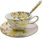 Vintage Ceramic Teacup, Elegant Coffee Cup by Krysclove