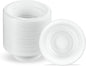 PLASTICPRO 400 PCS White Plastic Bowls 5 oz Premium Quality Light Weight Dishes Disposable Small Plastic Bowls for Dessert Appetizers Soups for Parties Weddings