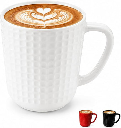 Large Coffee Mug, 20 oz White Coffee Mugs, Ceramic Coffee Cup by Seworlan