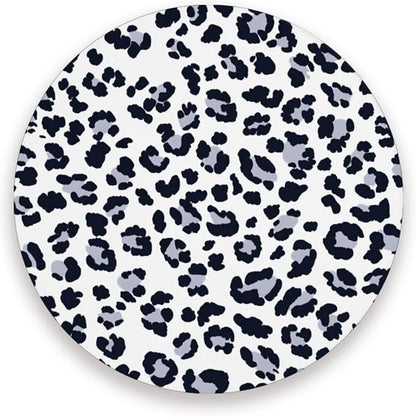 Coasters for Drinks Coaster Drink Set Decorative Coffee Table Desk Cup Mat Spring Cute Cork Bar Backing Round Home Decor Grey Leopard Print30