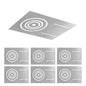 ASD 13 Inch New Construction Mounting Plate with Asymmetric Round Hole - 3/4/6 Inch Flat Steel Rough in Wafer Light Bracket, Shallow LED Recessed Lighting Housing, 6 Pack