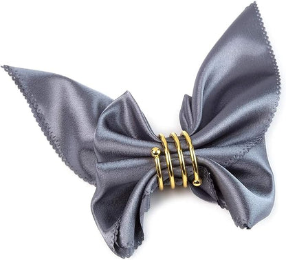 Napkin Holder Set of 12 Handmade Matal Dining Table Napkin Ring Classic - Image 2