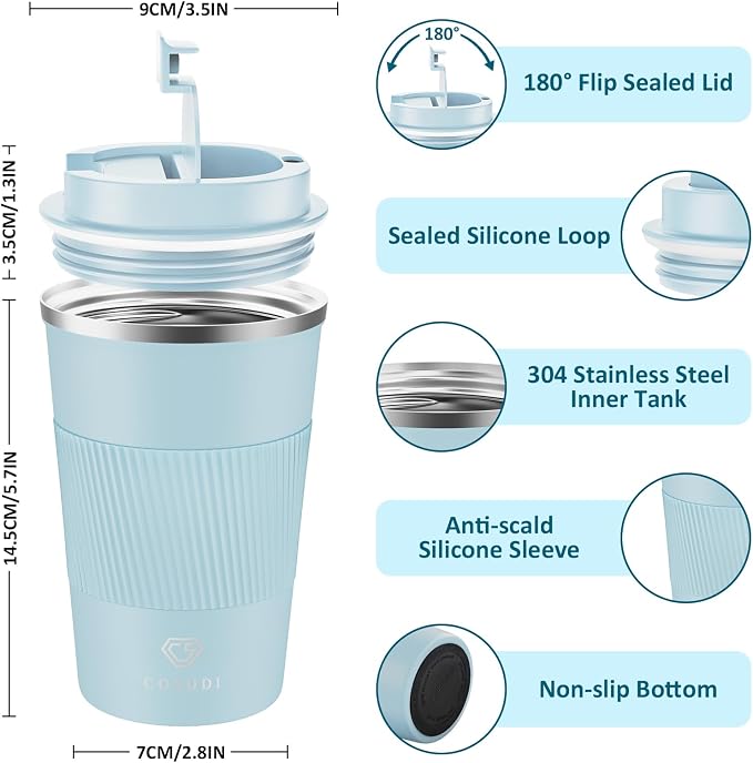 CS COSDDI 12 oz Stainless Steel Vacuum Insulated Tumbler - Image 3