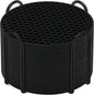 Silicone Coasters Set of 12 with Holder,Coasters for Drinks,Beer,Coffee Coasters,Suitable for Kinds Cups,Hot or Cold,Anti-SLI,Non-Stick,Anti-Overflow Tabletop Protection and Decor (12 Pcs, Black)