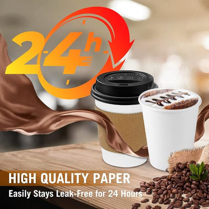 Ginkgo 100-Pack 8 oz Thickened Coffee Cups - Image 3
